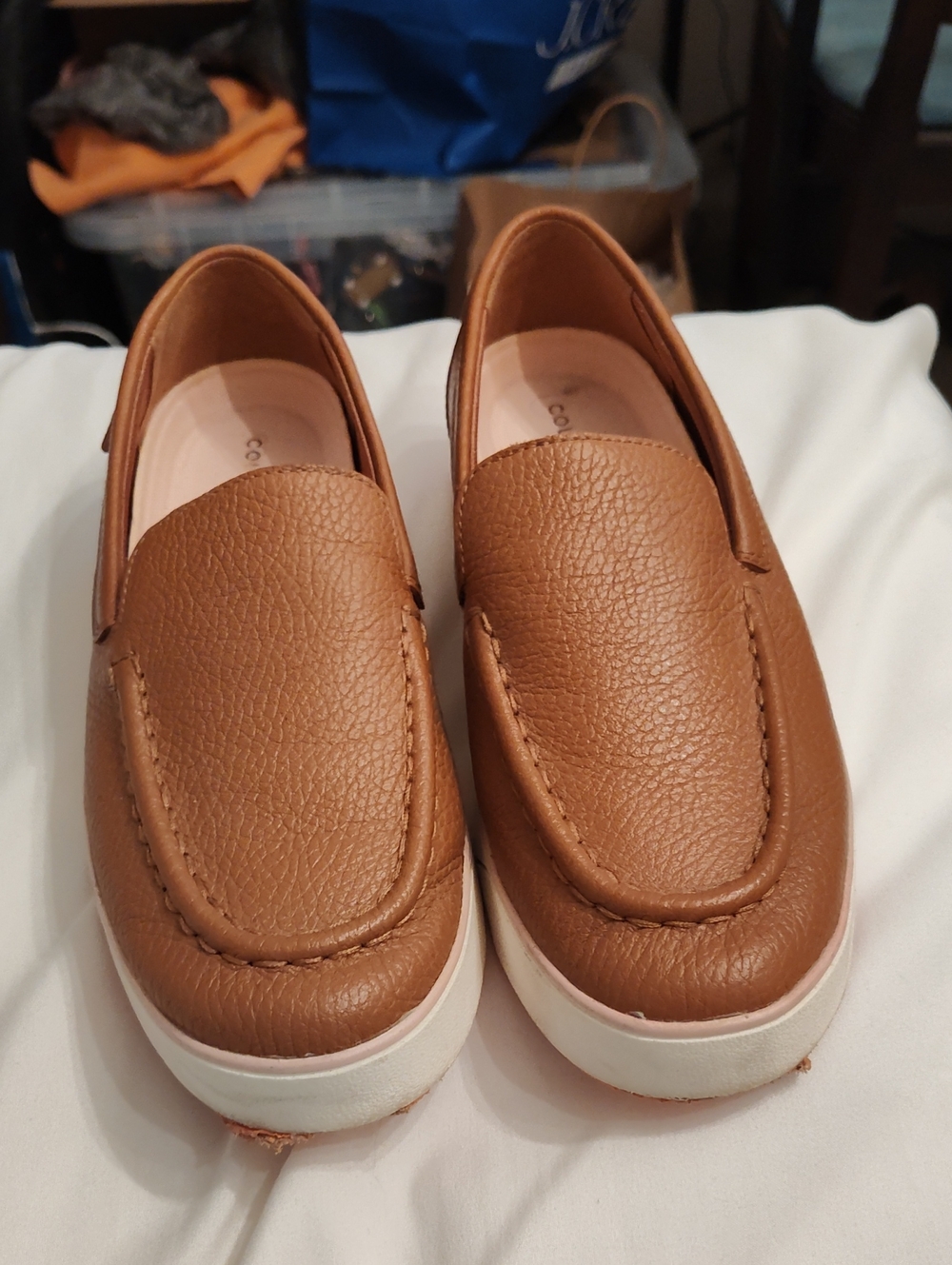 Cole Haan Tan Slip-On Casual Loafers